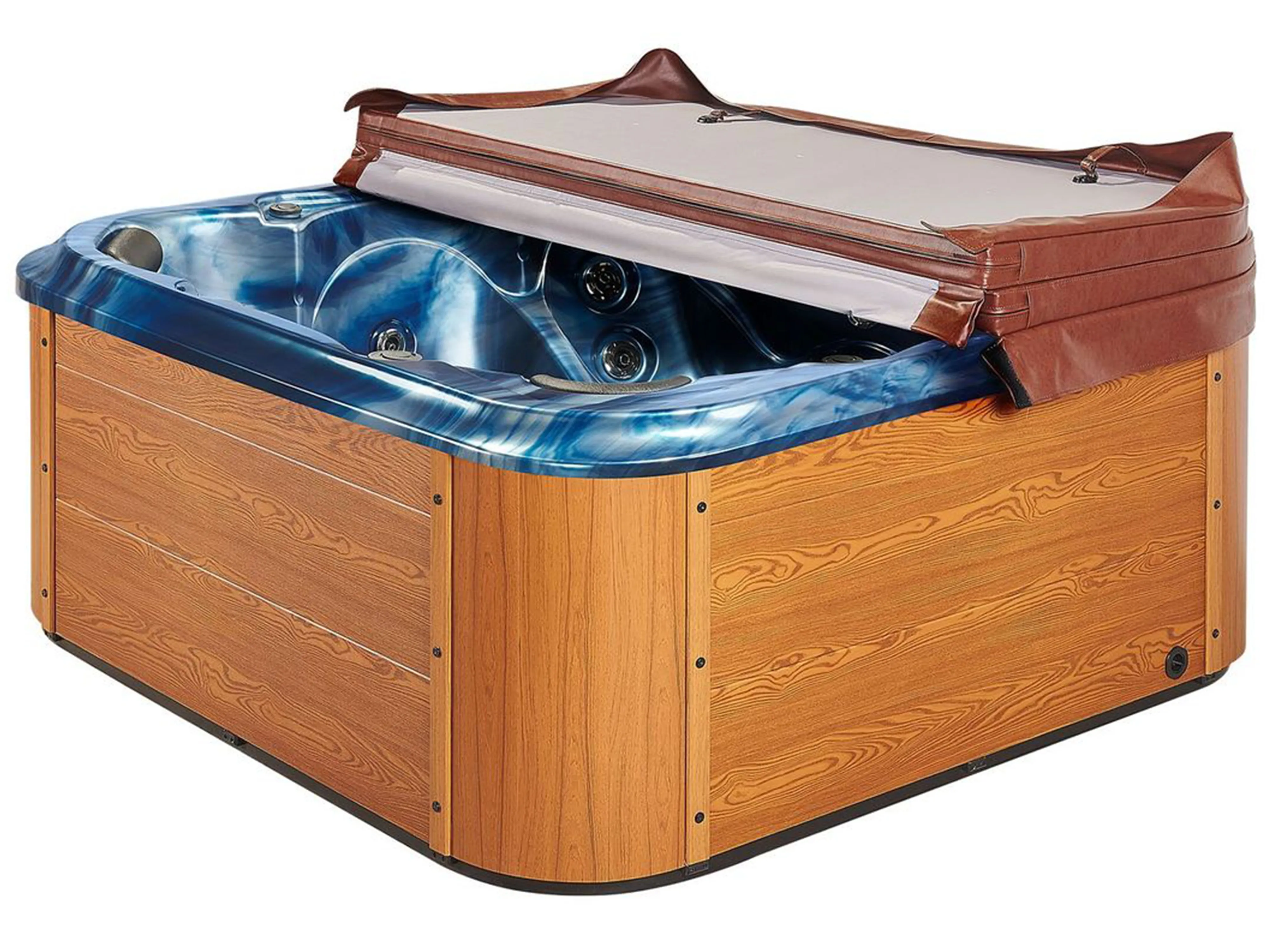 Buiten hottub met LED TULAROSA Blauw