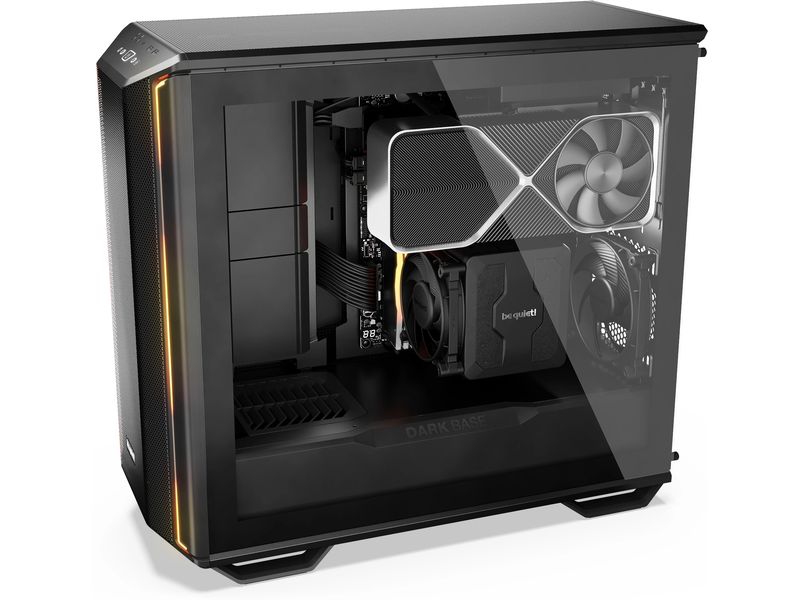 be quiet! PC-Gehäuse Dark Base 701 Schwarz Gaming-Gehäuse im Full-Mesh-Design