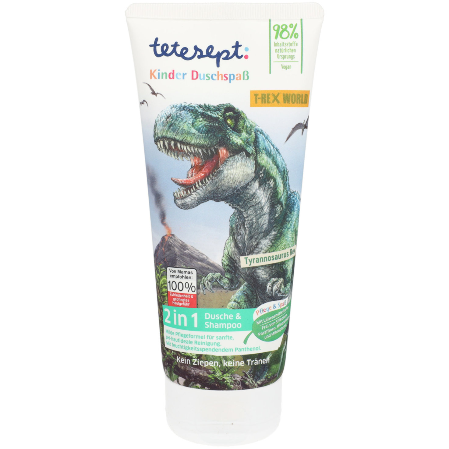 Tetesept Kinder Duschspass 2in1 Dusche & Shampoo T-Rex World