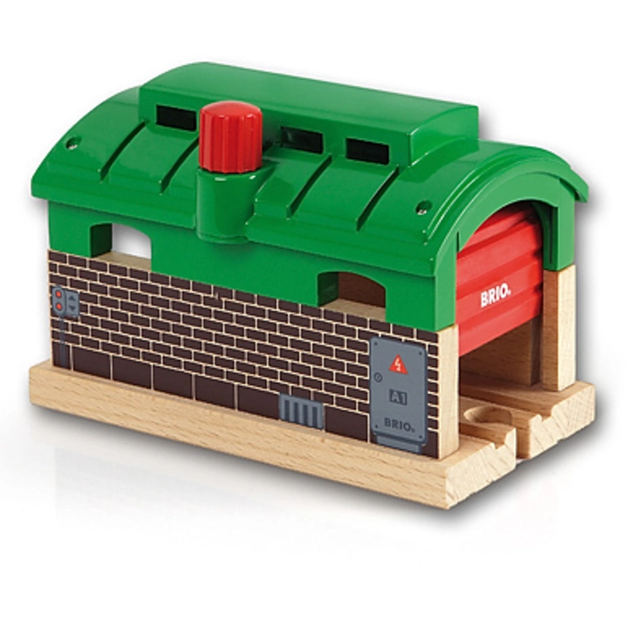 BRIO® WORLD Lokschuppen mit Rolltor 33574