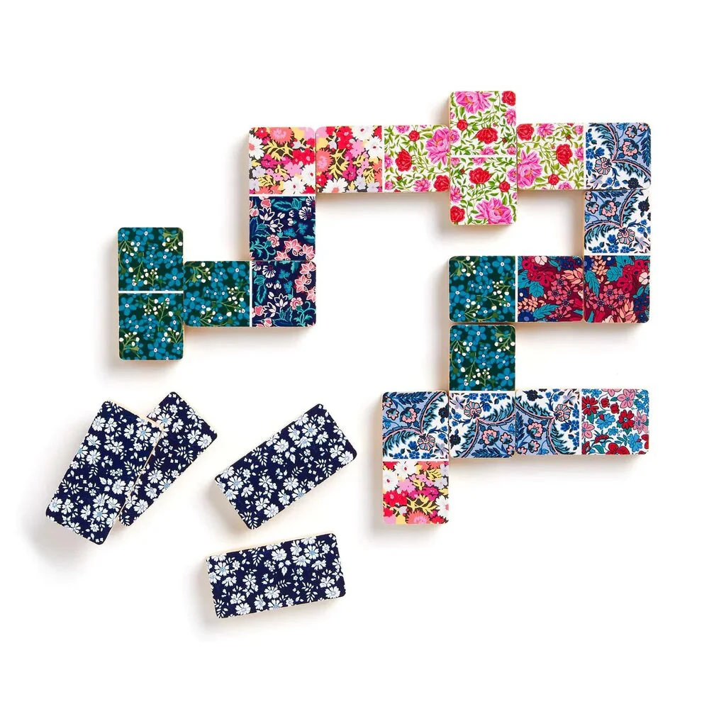Zik Zak  Liberty Floral Wood domino