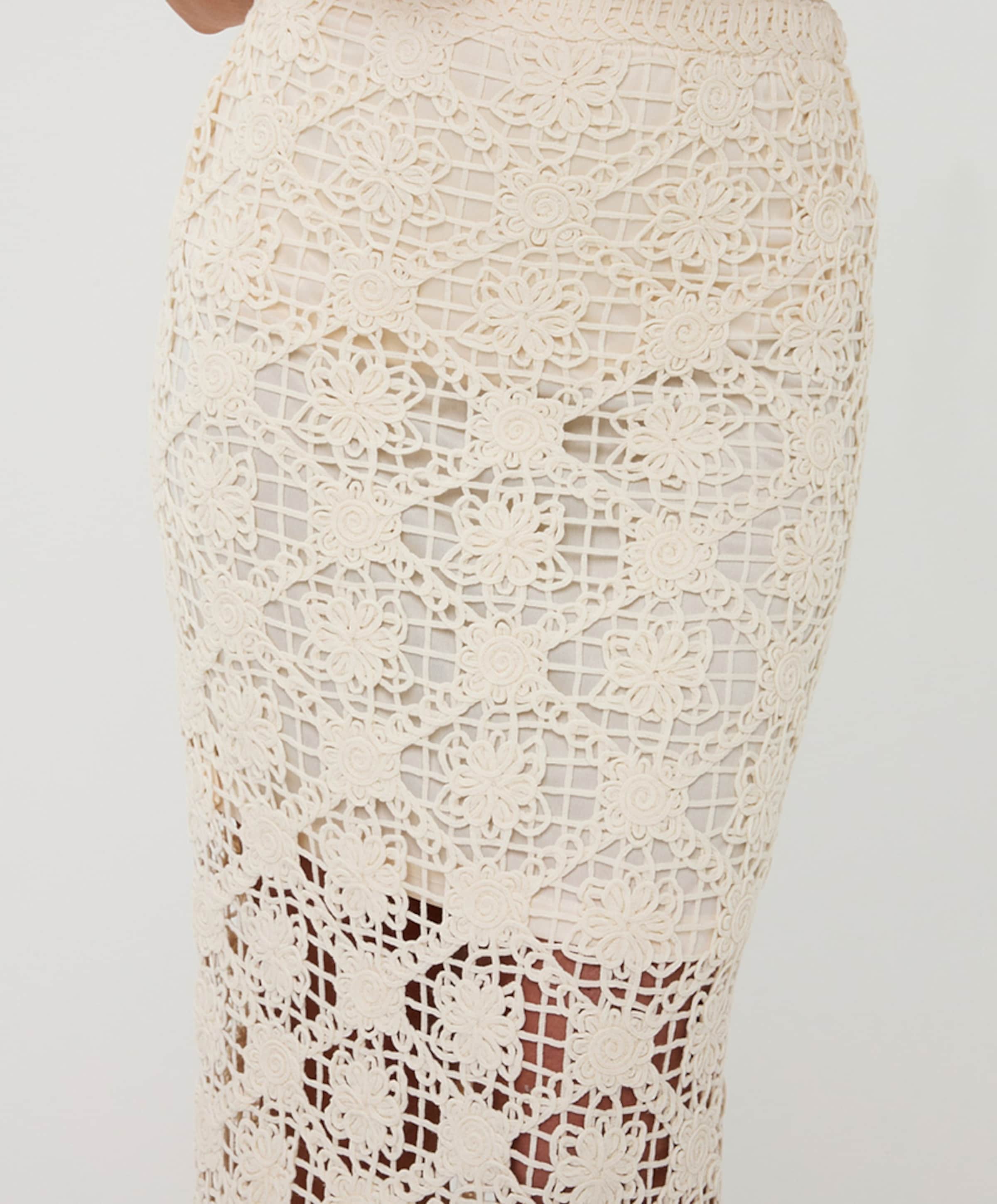 EsQualo Dames rok ecru