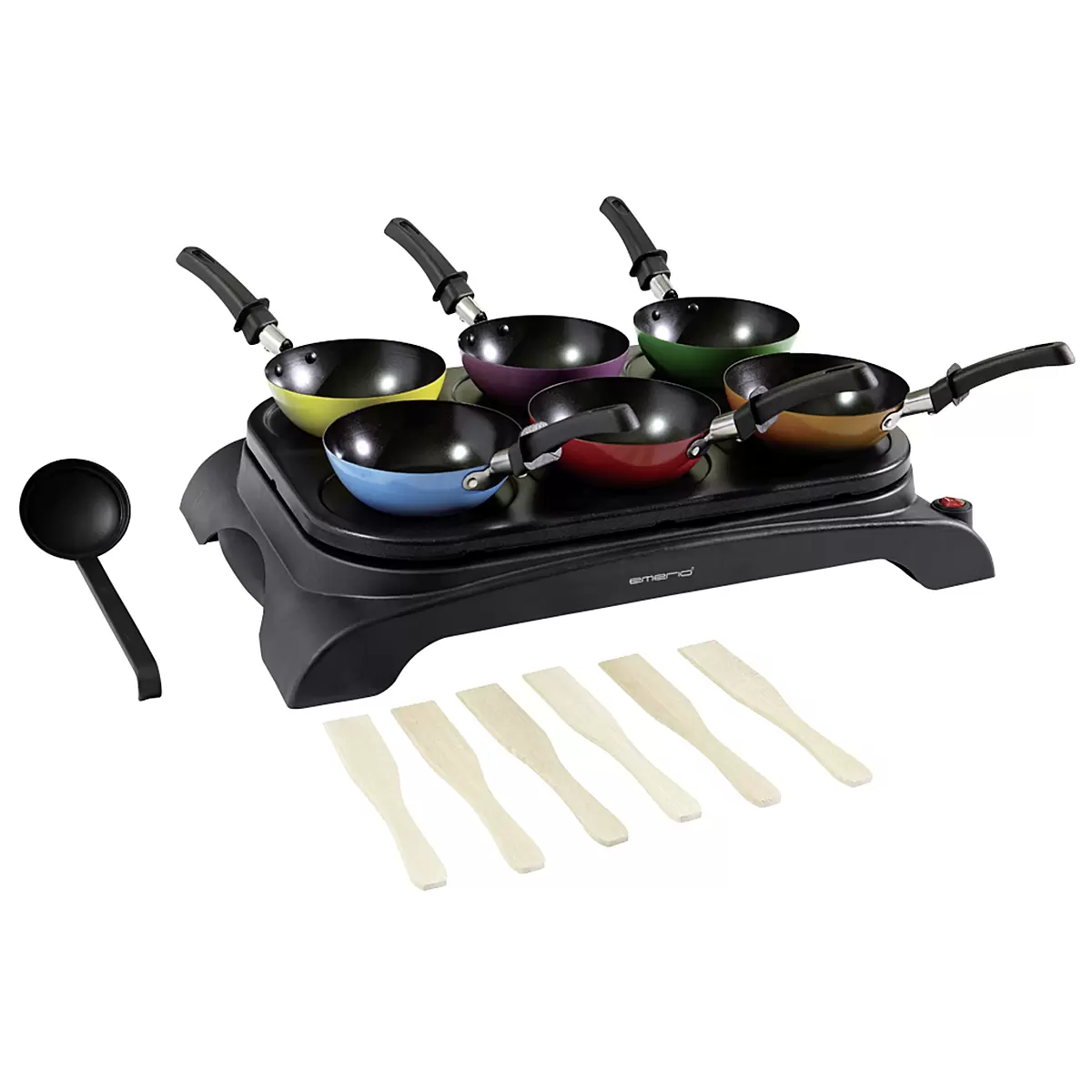 Party Wok-Set schwarz,bunt