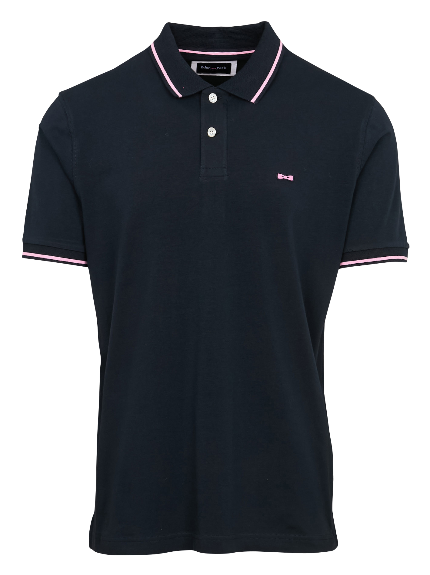 Polo slim-fit en coton mélangé | Bleu
