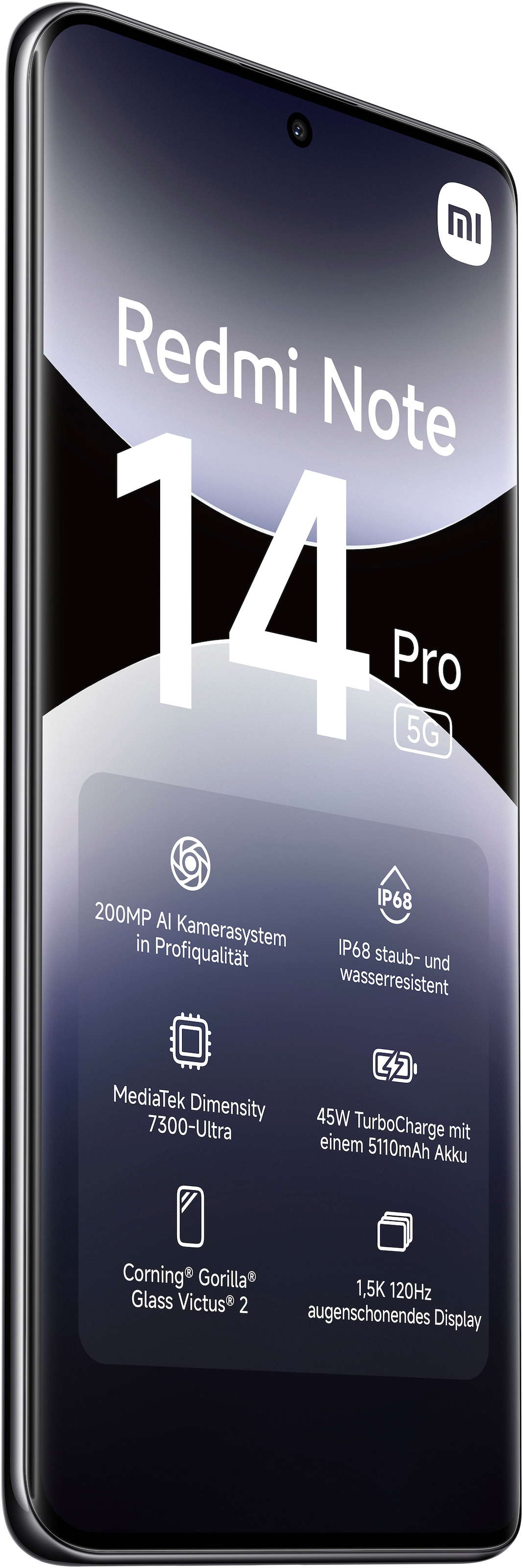 Xiaomi Smartphone »Redmi Note 14 Pro 5G« Mitternachtsschwarz