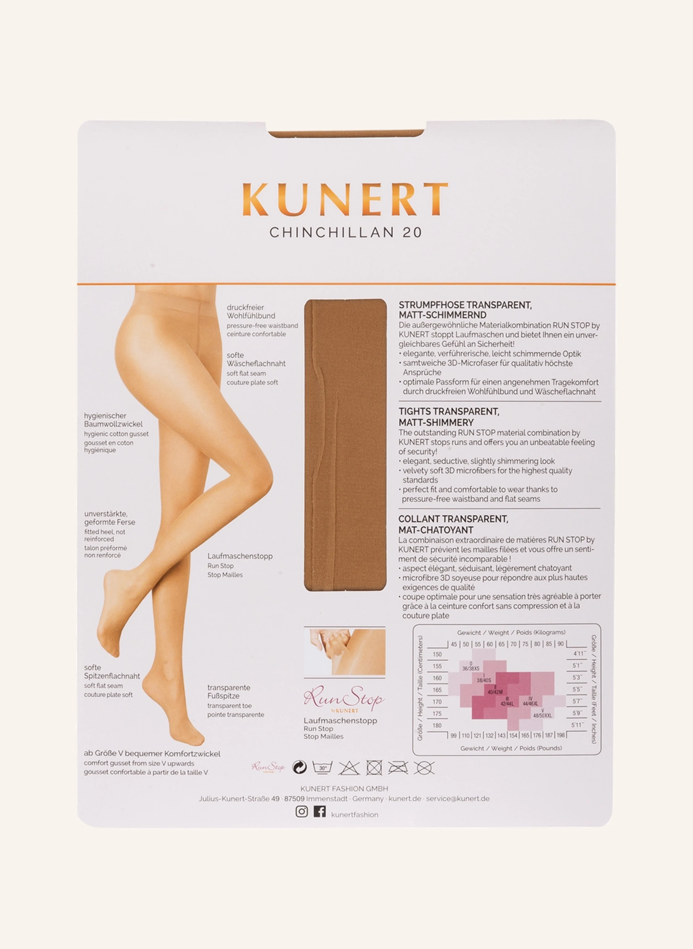 KUNERT Feinstrumpfhose CHINCHILLAN