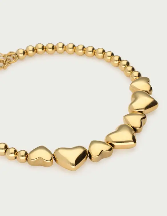 My Jewellery Steel beads heart bracelet MJ13709