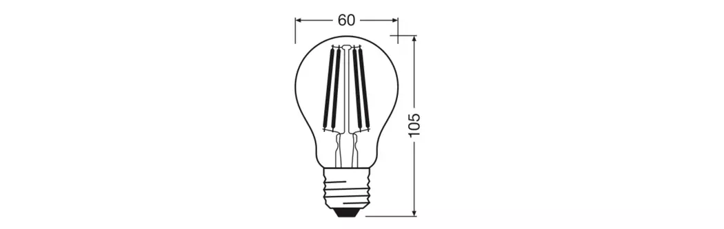 LED-Birne E27/3,8 Watt/Energie A