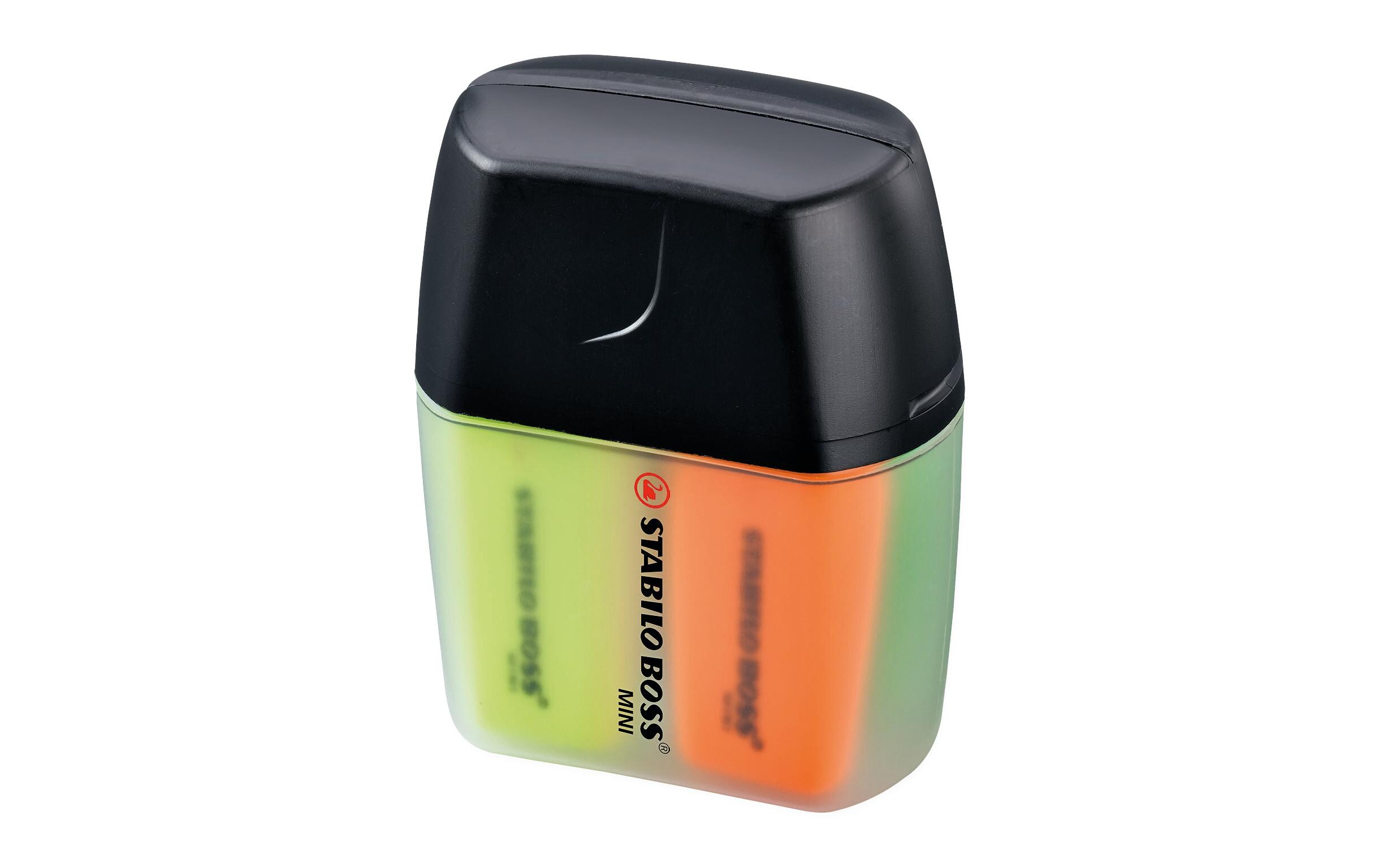 Textmarker Boss Mini Box 4 StückTextmarker in vier Farben