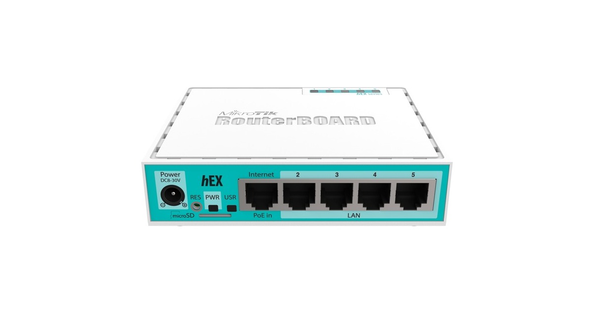MikroTikhEX RB750Gr3 switch  (Wit, 5x RJ-45)