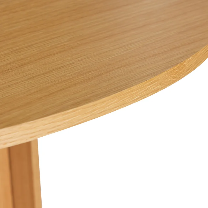 Hübsch Interior - Straight Esstisch, Ø 120 cm, Eiche