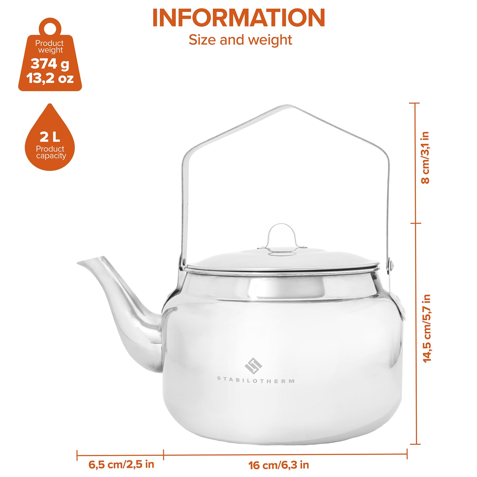 Stabilotherm Kaffekanne 2.0 L<br>Kaffekos ved bålet!