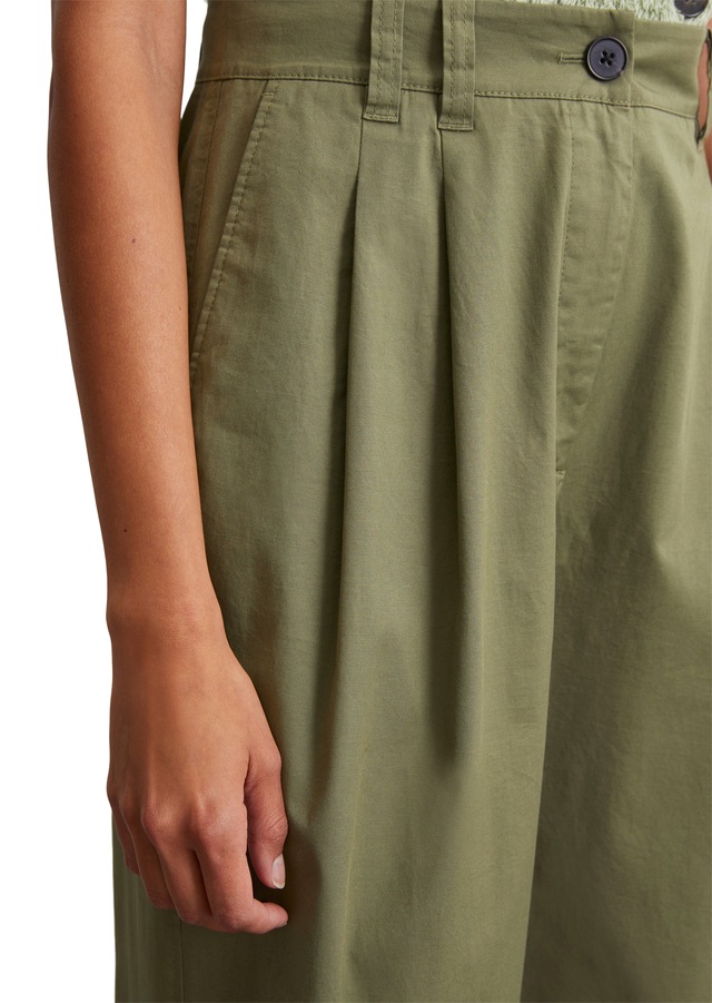 Marc O'Polo Bundfaltenhose  weit, aus Twill, Allrounder