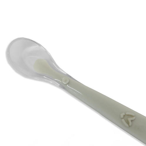 Lot de 3 cuillères douces pour bébé - Gris - blanc - bleu - BOJUNGLE