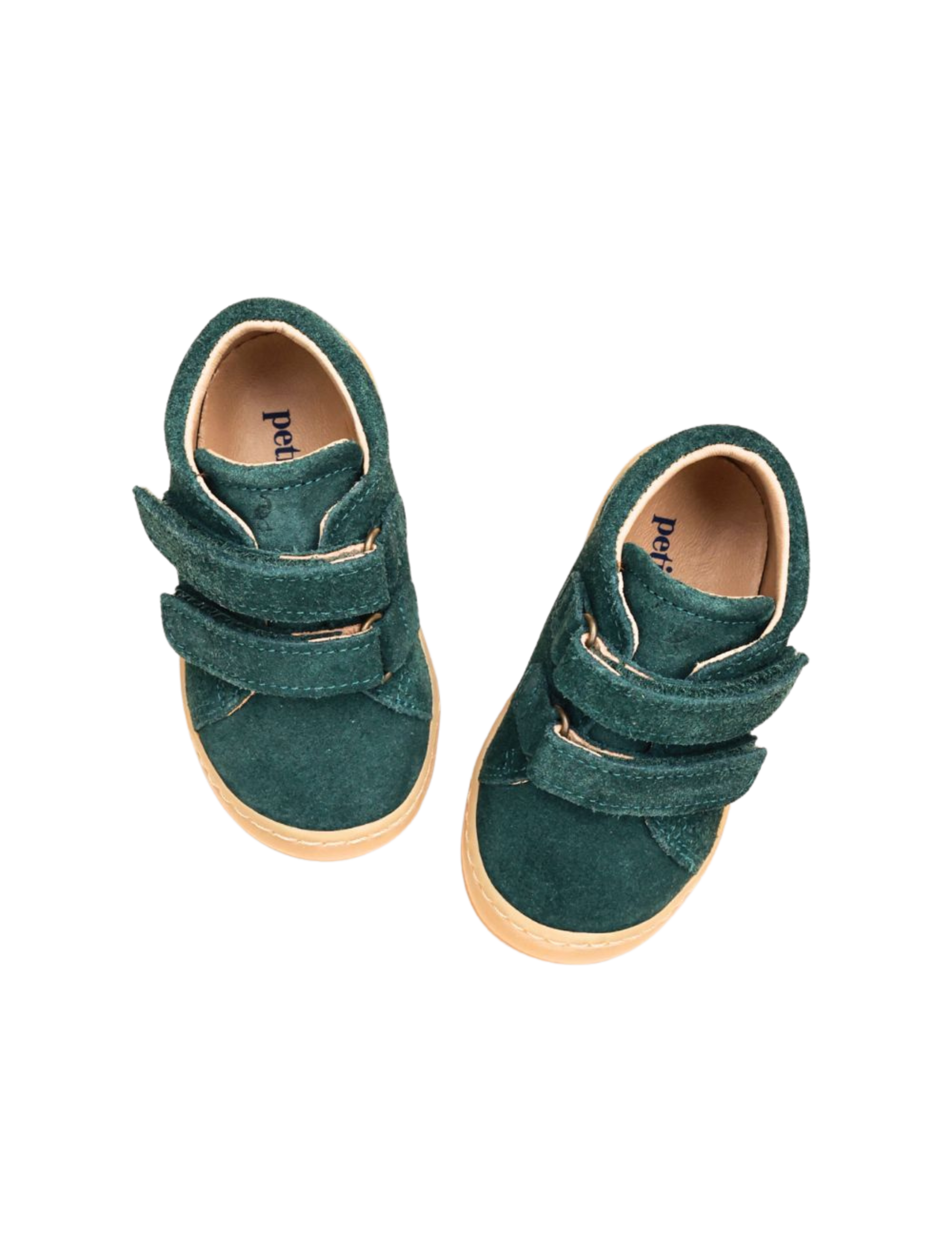 Everyday shoe Velcro - Teal Suede