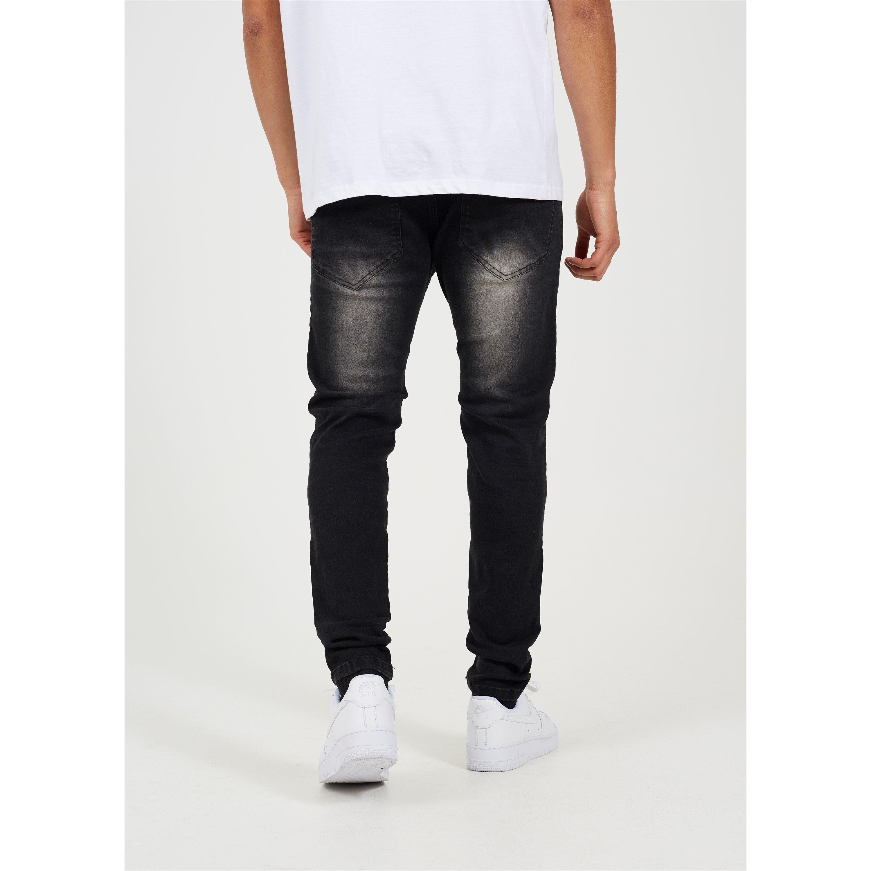 Brave Soul Charcoal Wash Biker Jean