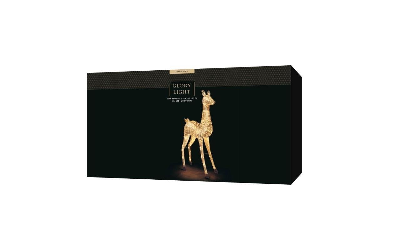 STT LED Dekofigur »Gold reindeer« Warmweiss