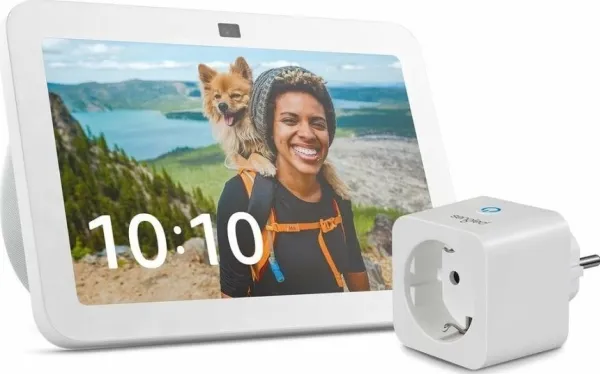 Amazon B0BLS3JJV8, Amazon Alexa, Rektandel, Hvid, Tysk, Engelsk, Spansk, Fransk, Italiensk, Android, Fire OS, iOS, 20,3 cm (8