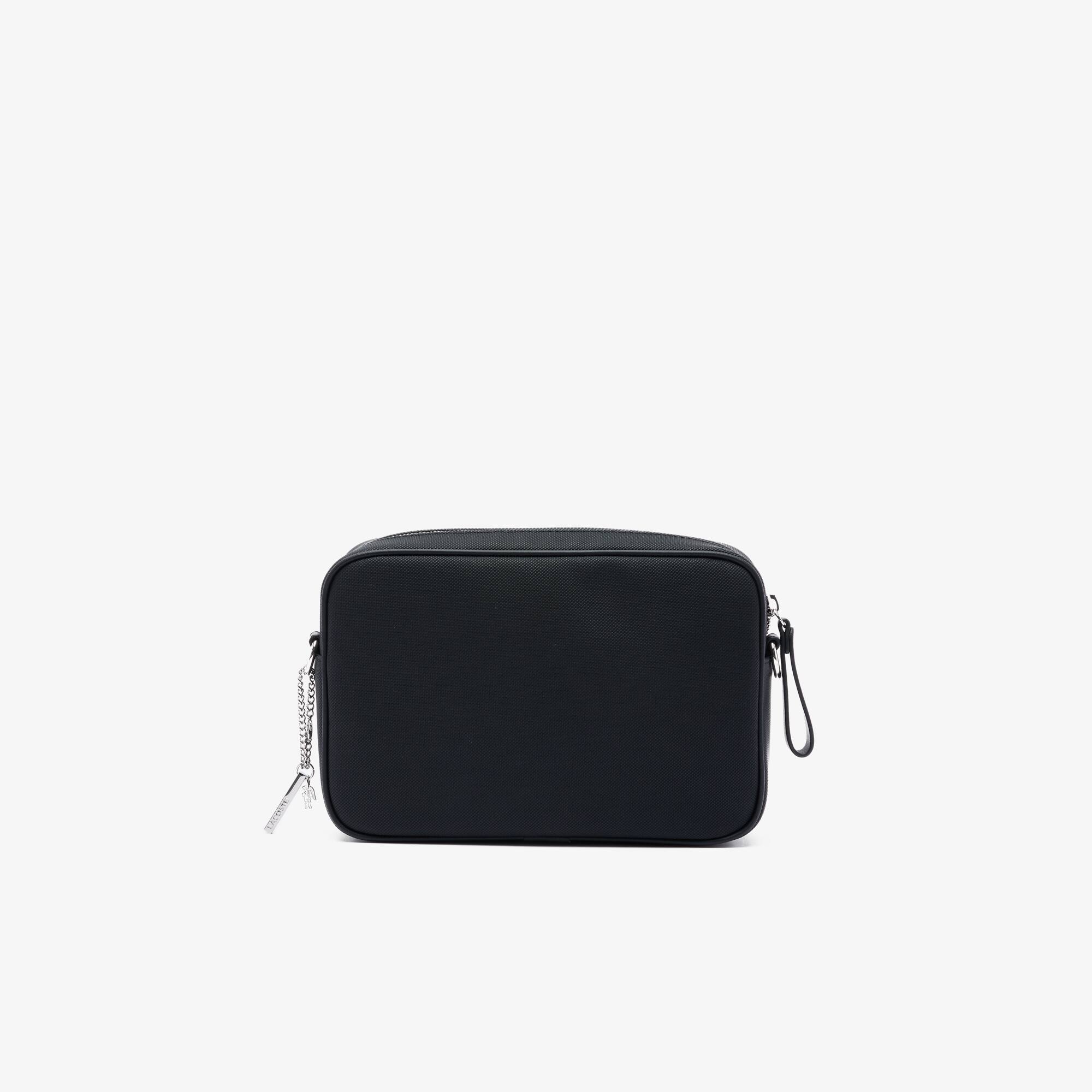 Sac crossover Daily Lifestyle moyen en toile enduite Sacs à bandoulière - Noir - Lacoste - Femme