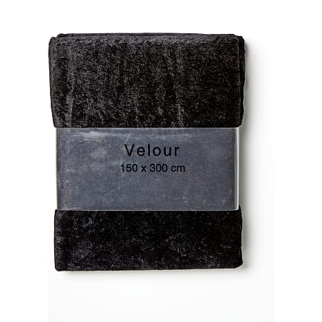 Nervøs velour dug - sort