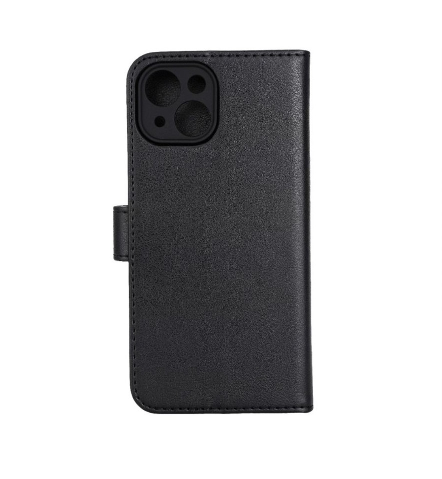 RadiCover - Strålingsbeskyttelse Wallet Vegansk læder iPhone 15 Flipcover Sort PU