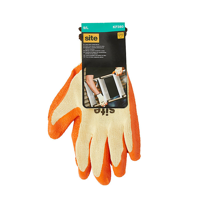 Gants à revêtement latex Site - Taille 9 (L)