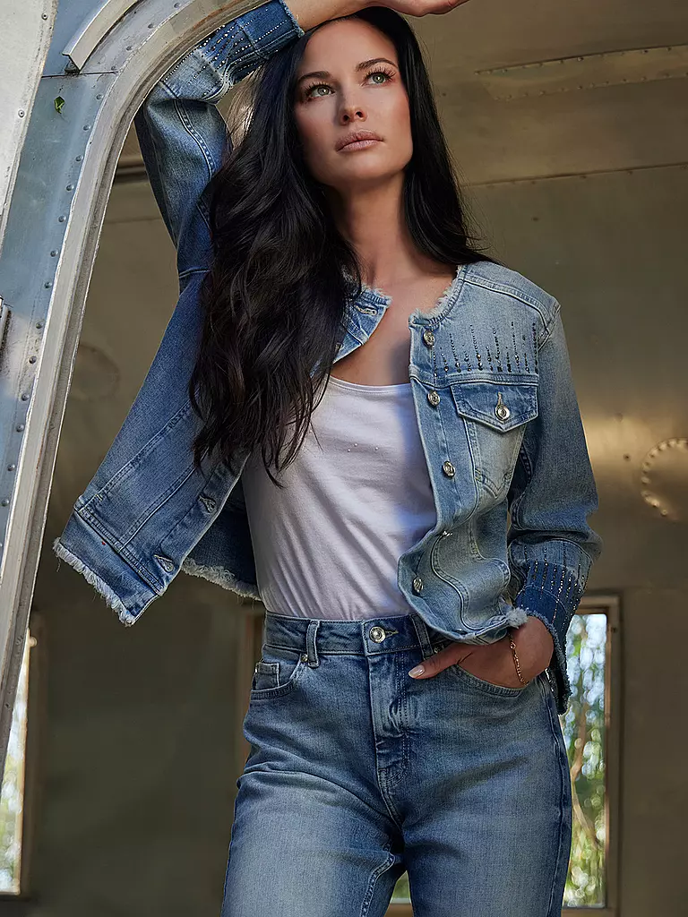 MONARI Jeansjacke blau