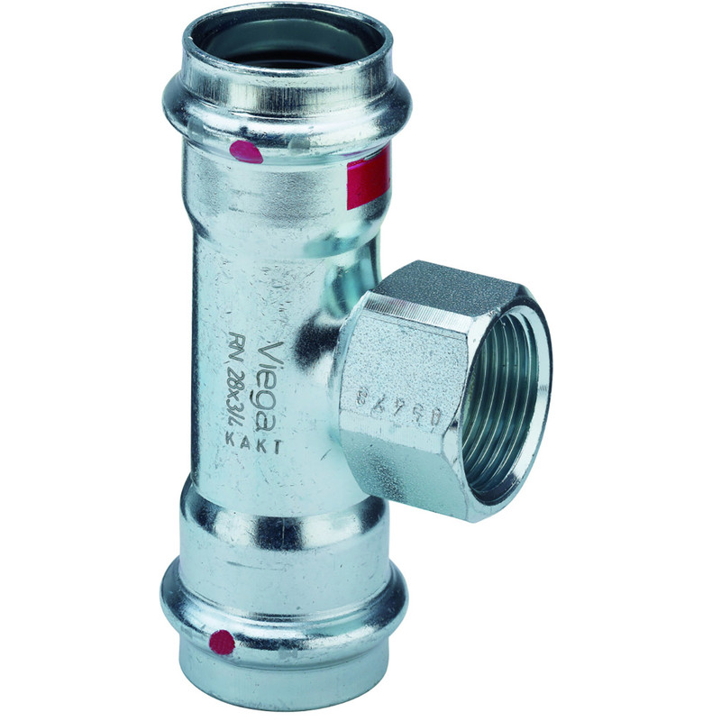 Viega Prestabo 1117.2 staal pers T-stuk schroefbus 22x3/4