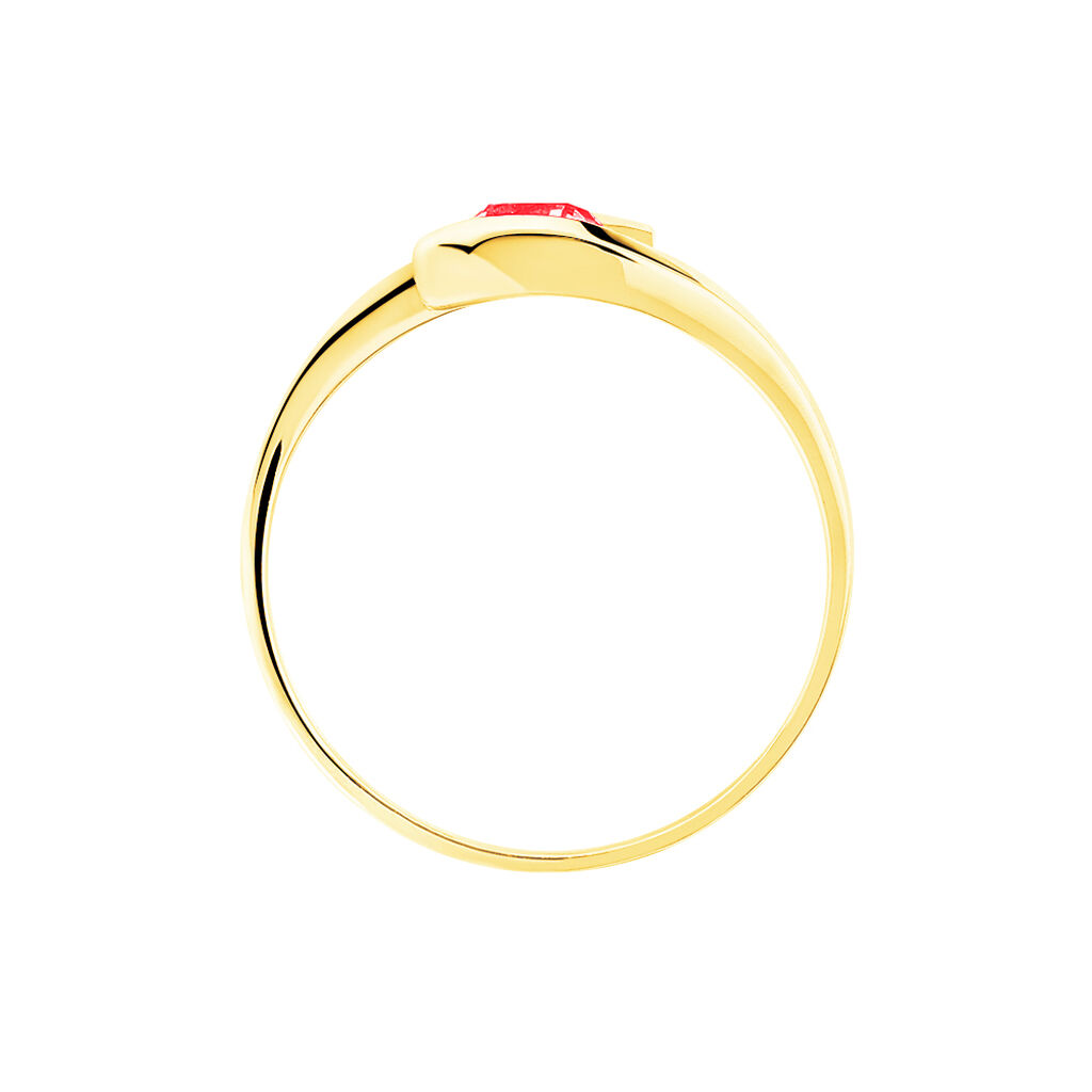 Bague Tiphaine Or Jaune Rubis