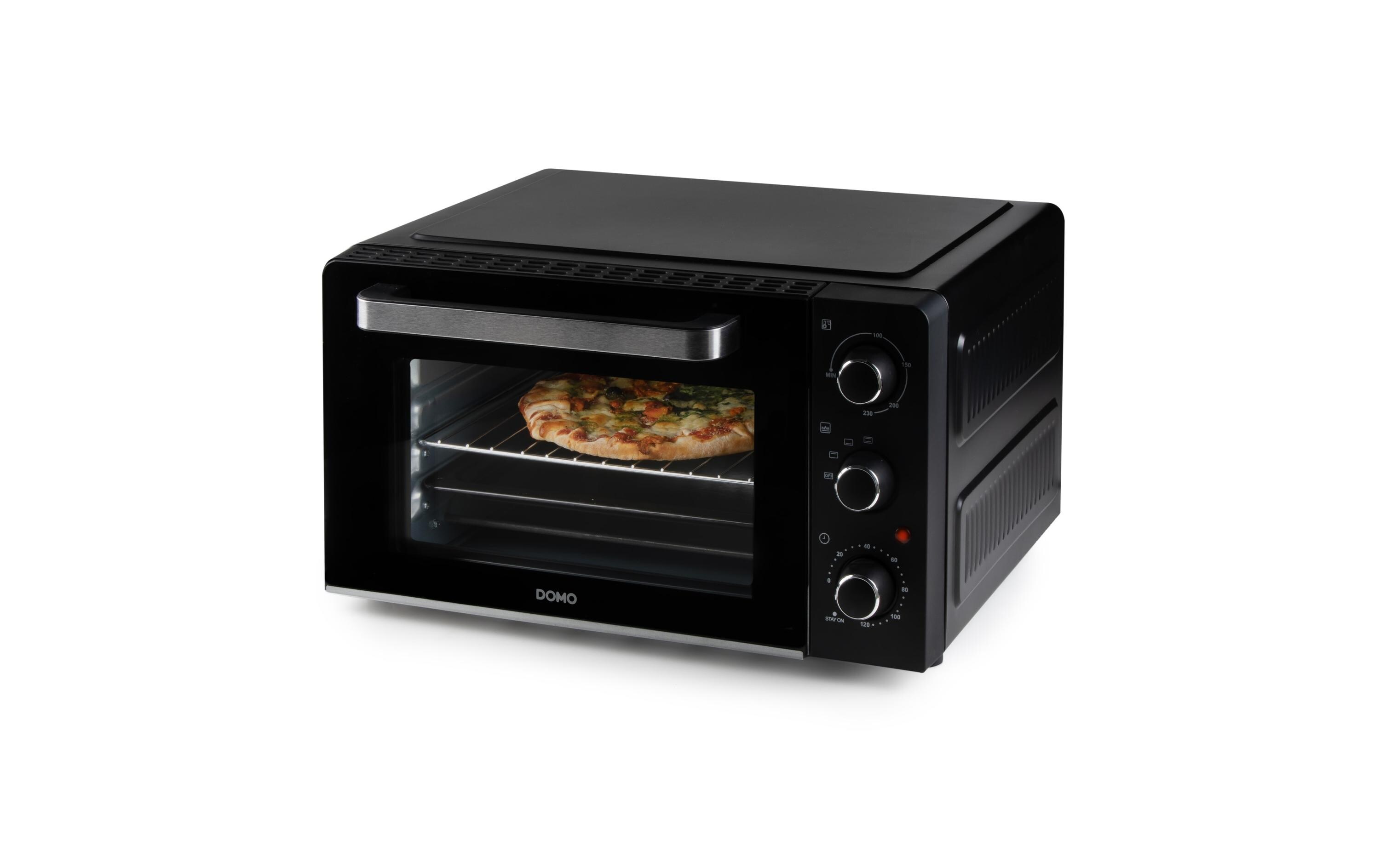 Backofen DO1107GO 28 l, SchwarzKleinbackofen mit hochwertigem Wärmeelement für gleichmässige Ergebnisse