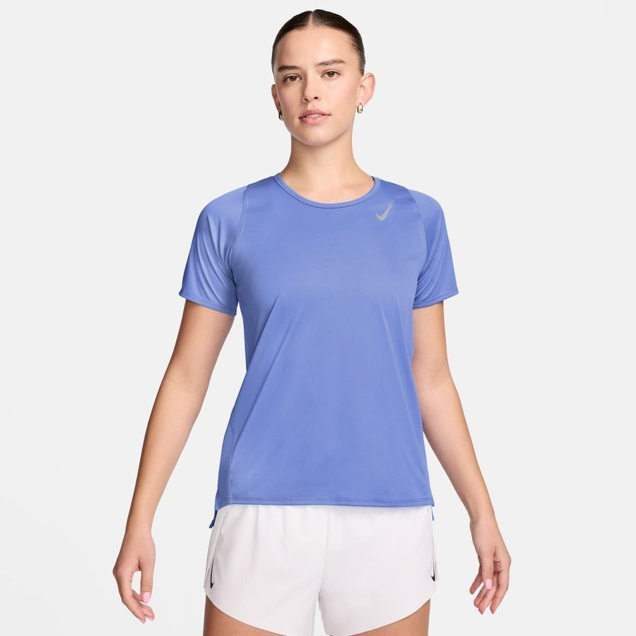 Nike T-shirt Running Dri-FIT Race - Bleu/Argenté Femme