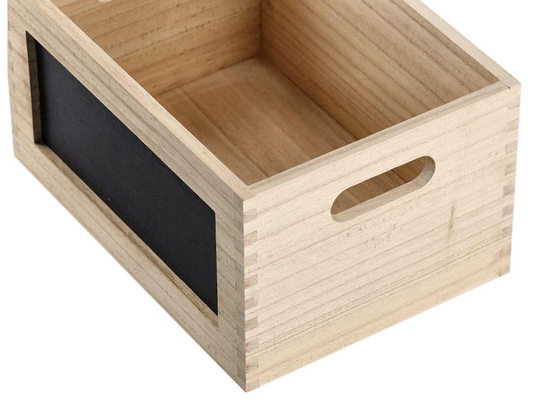 Zeller Present Aufbewahrungskiste mit Beschriftung Nature Allzweckkiste mit Tafel