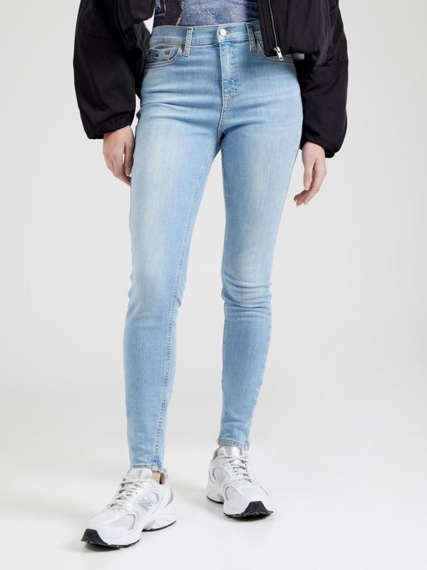 Tommy Jeans Nora Skinny Mid Rise Jeans voor dames, Denim (Denim Licht), 24W / 28L