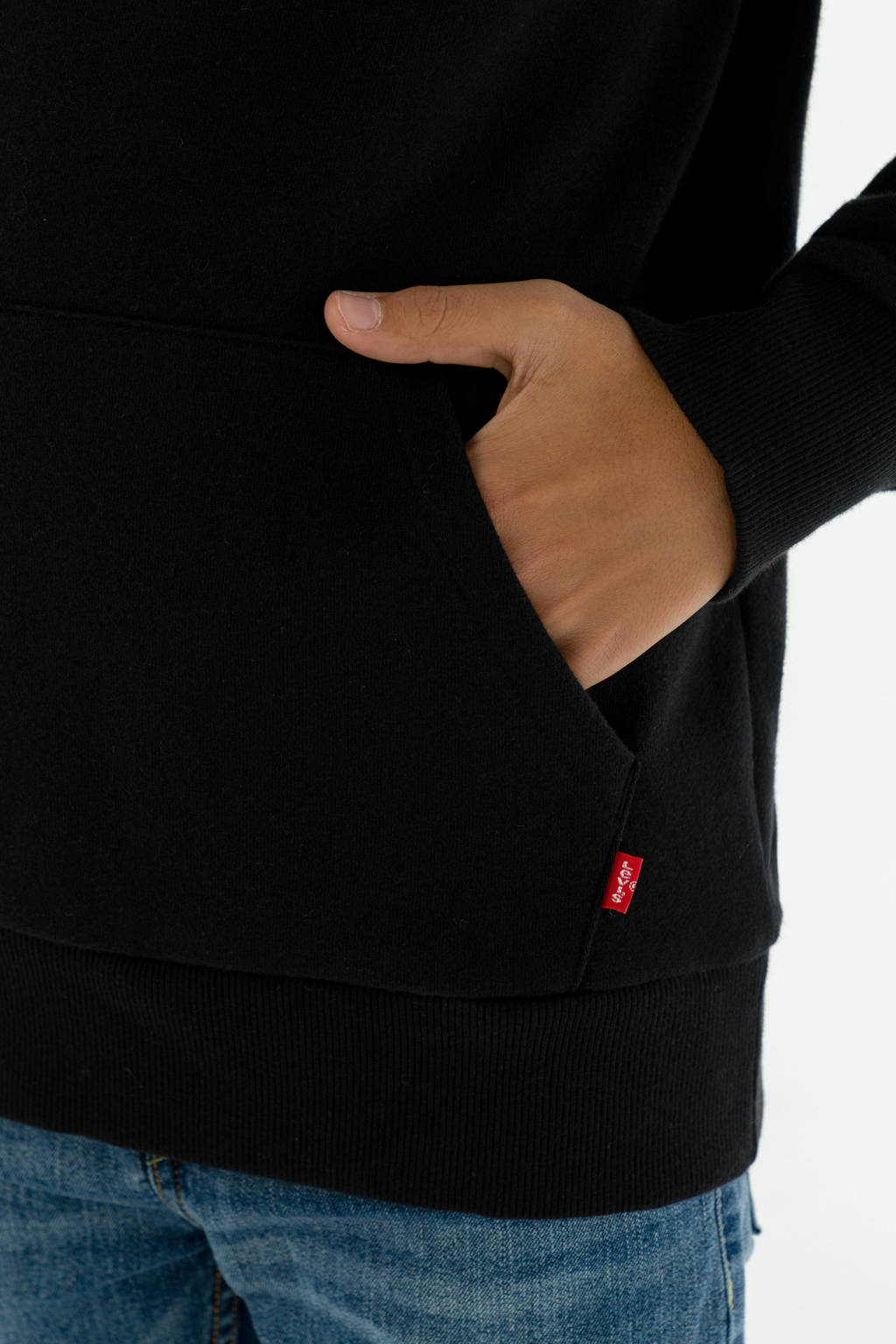 Levi's hoodie met logo zwart