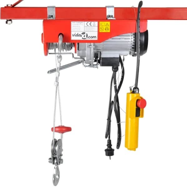 vidaXL Elektrisk vinsj 1000 W 200/400 kg