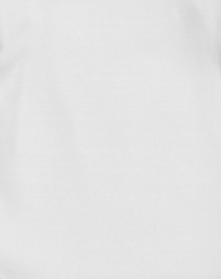Wickel-Langarmbody Feinripp Organic Cotton in weiß