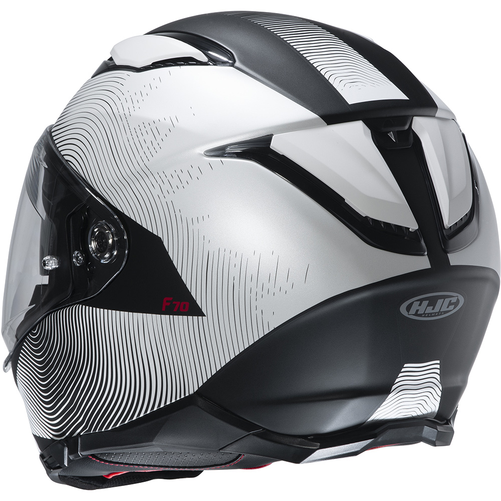 HJC - Casque F70 Samos MC10SF / Blanc / Noir