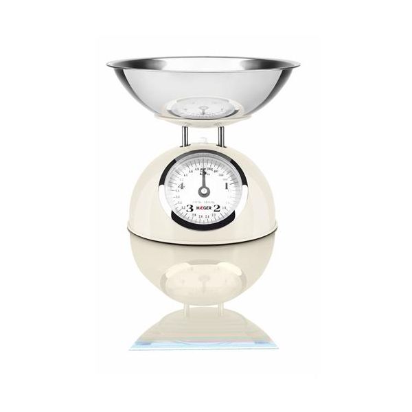 Haeger Balança Mecânica de Cozinha 5Kg Cream - KS-CME.009A