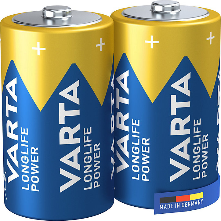 Pile alcaline D (LR20) Varta Long-life Power D, lot de 2