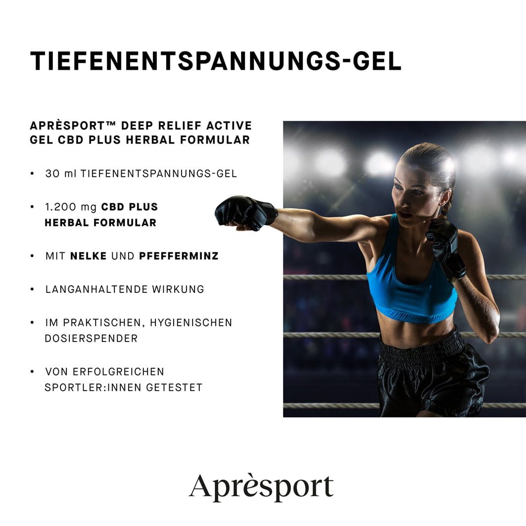Aprèsport™ Deep Relief Active Gel CBD plus Herbal Formular