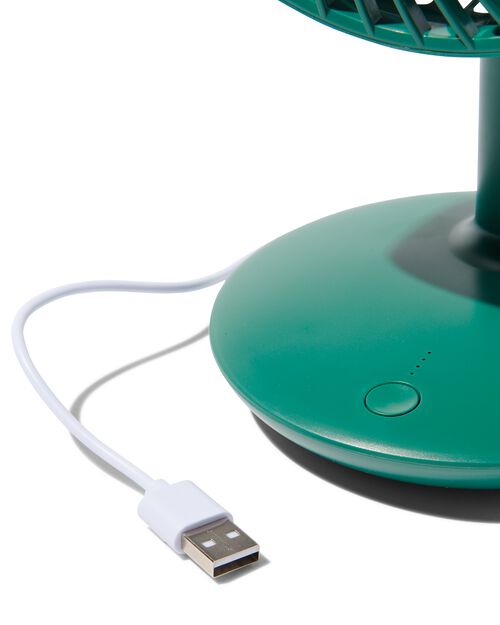 ventilateur de table sans fil silencieux vert Ø16cm