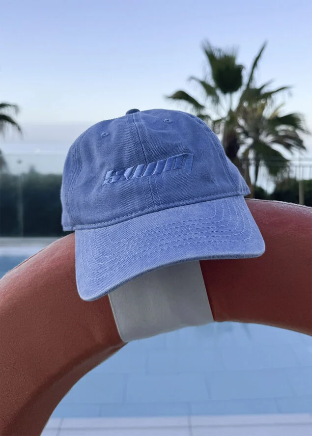Sui Ava Swim Cap Washed light blu