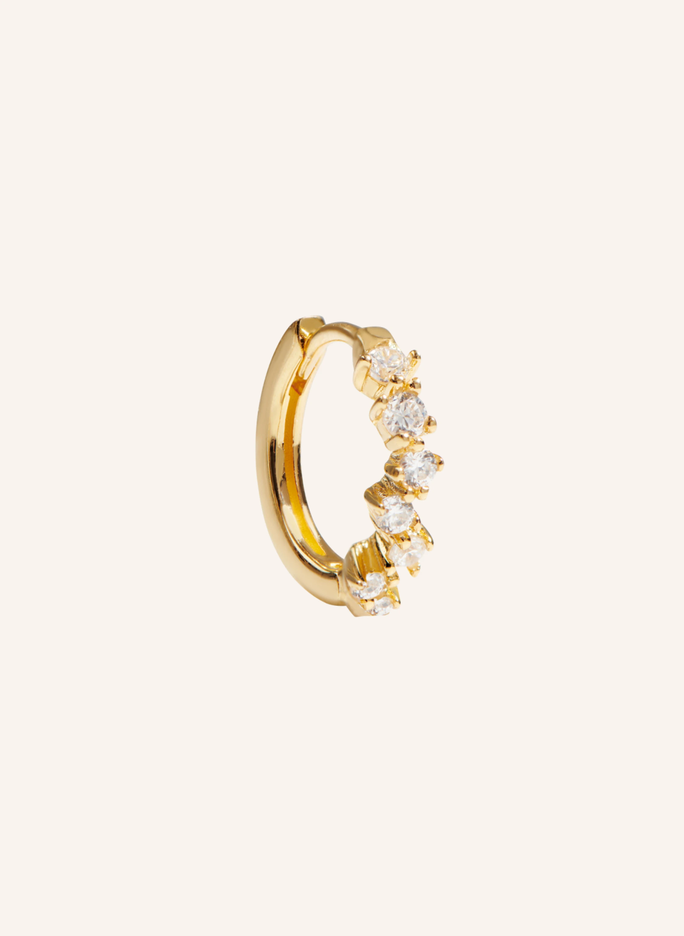 OHH LUILU Single - Ohrring GOLDIE HOOP MEDIby GLAMBOU