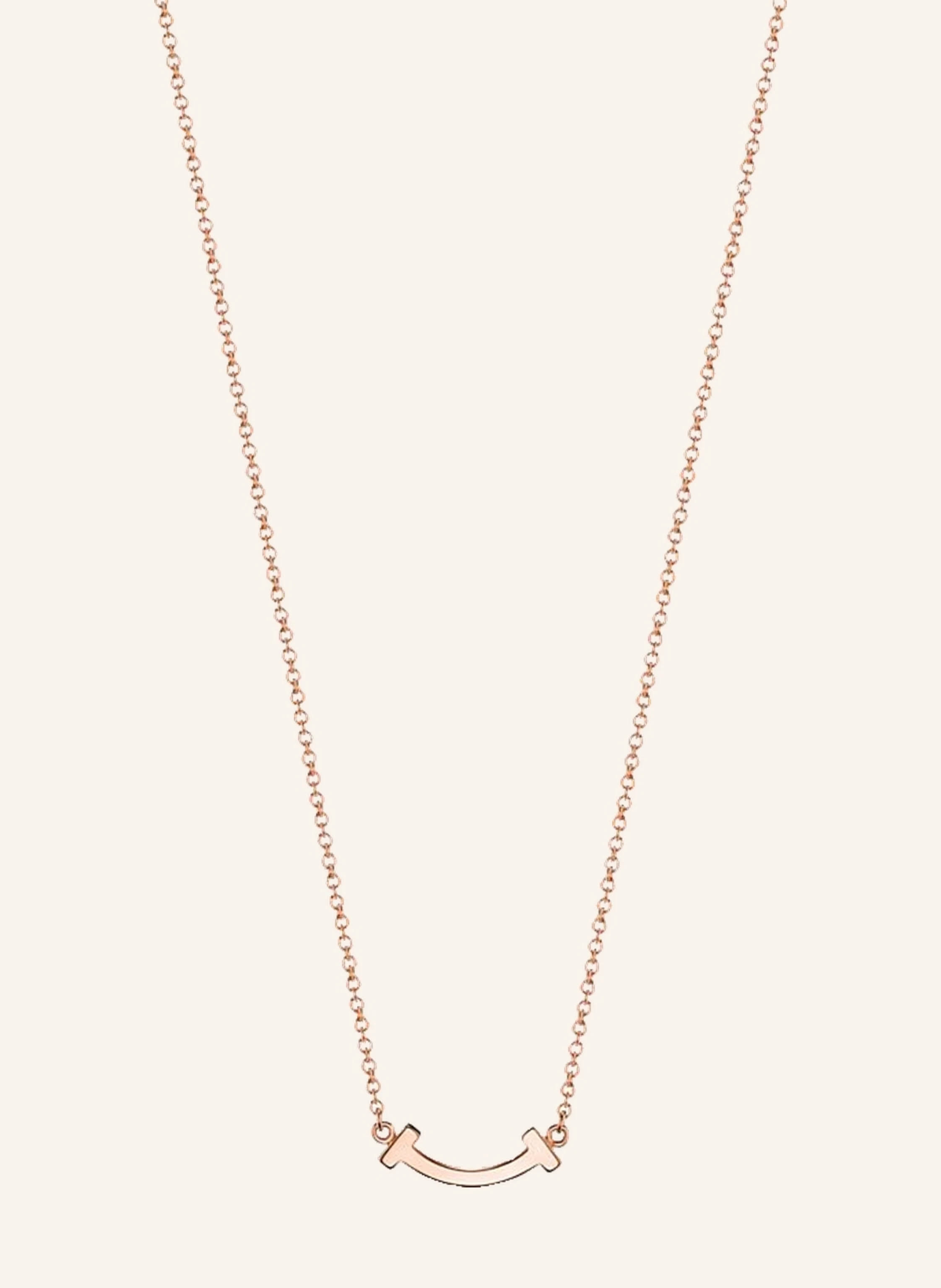 TIFFANY & Co. Tiffany T Smile HALSKETTE aus 18 Karat Roségold