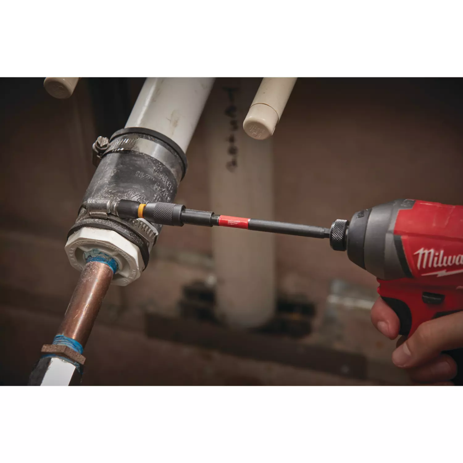 Milwaukee 4932471824 Bithouder met borging - 152mm - 1/4