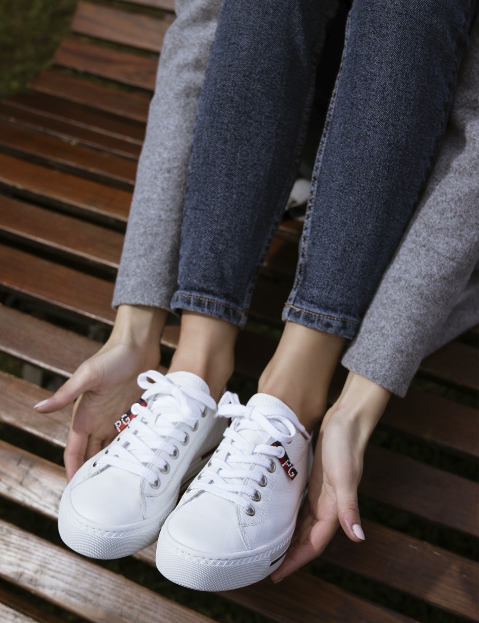 Glattleder Sneaker