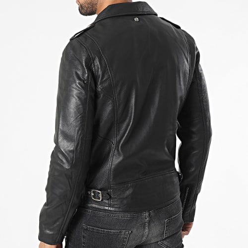 Veste Cuir LC1140 Noir