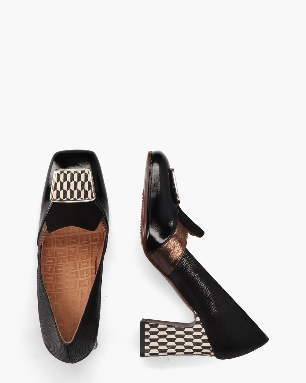 Chie Mihara Ohico Zwart/Multicolor Damesloafers