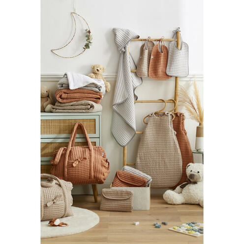 Gigoteuse coton gaufré 0/6 mois - Latte - BB&CO