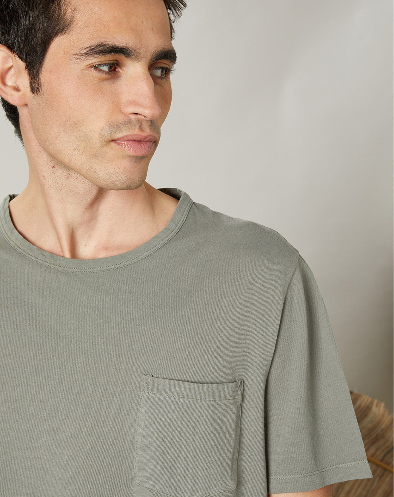 Hartford T-Shirt piqué Pocket military